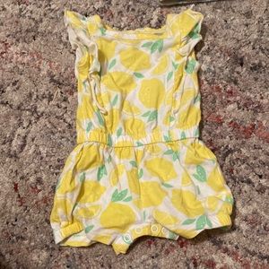 NEWBORN LEMON ROMPER